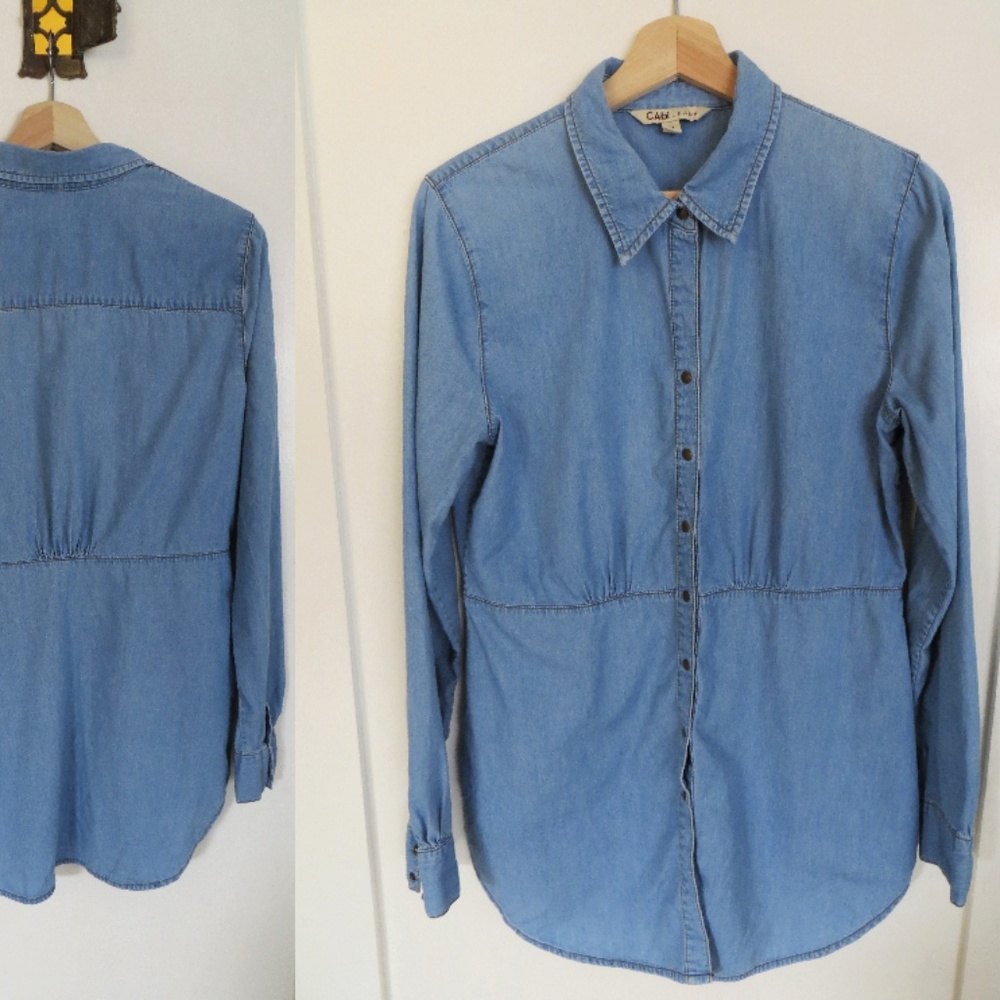 Chambray Button Top by Cabi Jeans